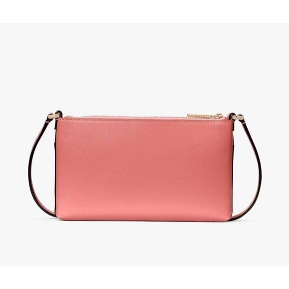 NWT Authentic Kate Spade Sadie Crossbody Bag Set Peach Nectarine Pink Purse - Picture 4 of 6